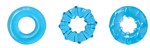 Набор из 3 голубых эрекционных колец Dyno Rings - фото 172129