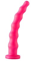 Розовый гелевый анальный стимулятор - 20 см. - фото 1406438