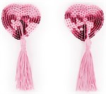 Розовые пэстисы-сердечки с кисточками - фото 274574