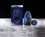 Синий инновационный мужской вибратор PULSE DUO - фото 176479