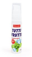 Гель-смазка Tutti-frutti со вкусом сладкой мяты - 30 гр. - фото 198349