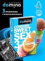 Презервативы для орального секса DOMINO Sweet Sex с ароматом мороженого - 3 шт. 151904
