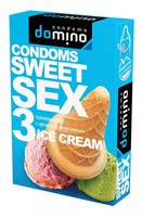 Презервативы для орального секса DOMINO Sweet Sex с ароматом мороженого - 3 шт. - фото 41067