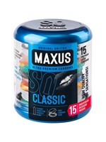 Классические презервативы в металлическом кейсе MAXUS Classic - 15 шт. - фото 98957