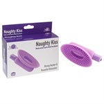 Фиолетовая вакумная помпа для клитора Naughty Kiss - фото 161169