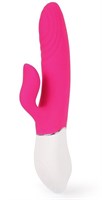Ярко-розовый вибратор-кролик LIGHTER для G-стимуляции - фото 171889