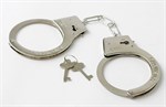 Серебристые наручники с ключиками - фото 471243