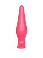 Розовая анальная пробка с узеньким кончиком - 14 см. 153478