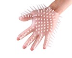 Прозрачная перчатка с рельефом для мастурбации - фото 160570