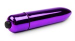 Фиолетовая вибропуля с заостренным кончиком - фото 1407139
