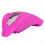 Ярко-розовое эрекционное виброкольцо Silicone Rechargeable Teasing Enhancer - фото 1407167