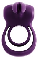 Фиолетовое эрекционное кольцо VeDO Thunder Bunny - фото 99336