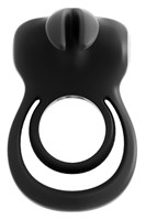 Черное эрекционное кольцо VeDO Thunder Bunny - фото 99340
