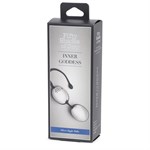 Серебристо-черные вагинальные шарики Inner Goddess Silver Jiggle Balls - фото 1417099