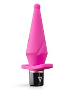 Розовый анальный вибратор LilPlug Vibrator - 13,5 см. - фото 160167