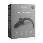 Черная анальная пробка с хвостом Dog Tail Plug - фото 160198
