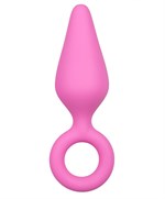 Розовая анальная пробка Pointy Plug - 15,5 см. - фото 160227