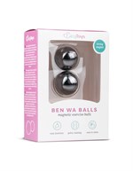 Темно-серые вагинальные шарики без сцепки Ben Wa Balls - фото 160251