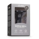 Черный вибростимулятор для сосков Easytoys Nipple Bell - фото 169595