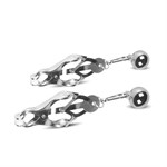 Зажимы на соски Easytoys TJapanese Clover Clamps With Weights - фото 169603