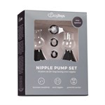 Черные вакуумные стимуляторы для сосков Nipple Pump Set - фото 169608
