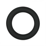 Черное эрекционное кольцо Silicone Cock Ring Medium - фото 164083