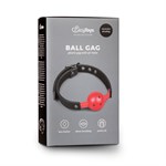 Красный кляп-шар Easytoys Ball Gag With PVC Ball - фото 169630