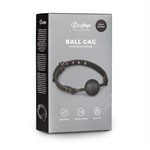 Черный кляп-шар Easytoys Ball Gag With Silicone Ball - фото 169633