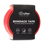 Красная лента для бондажа Easytoys Bondage Tape - 20 м. - фото 1349544