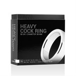 Серебристое эрекционное кольцо Heavy Cock Ring Size S - фото 170985