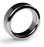 Серебристое эрекционное кольцо Sinner Metal Cockring Size L - фото 170986