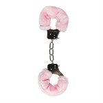 Наручники с розовым мехом Furry Handcuffs - фото 165818