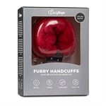 Наручники с красным мехом Furry Handcuffs 154734 - фото 165823