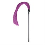 Плеть с фиолетовыми силиконовыми хвостами Purple Silicone Tickler - 45 см. - фото 165826