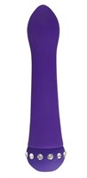 Фиолетовый вибратор BLISS CARESSING VIBE - 14,2 см. - фото 161198