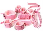 Набор розового цвета для ролевых игр в стиле БДСМ Nasty Girl - фото 172373