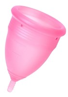 Розовая менструальная чаша - размер S - фото 440753