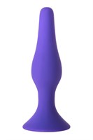 Фиолетовая анальная пробка - 12,5 см. - фото 1365448