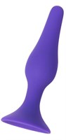Фиолетовая анальная пробка - 12,5 см. - фото 1365445