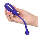 Фиолетовый шарик с электростимуляцией и вибрацией Intimate E-Stimulator Remote Kegel Exerciser - фото 163406