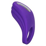 Фиолетовое эрекционное виброкольцо Silicone Rechargeable Passion Enhancer - фото 1407676