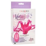 Розовая вибробабочка на ремешках Silicone Remote Venus Penis 156912 - фото 11031