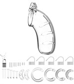 Прозрачный мужской пояс верности Cock Cage Model 03 Chastity - фото 1365475