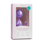 Фиолетовые вагинальные шарики Jiggle Mouse - фото 163113