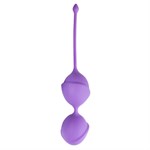 Фиолетовые вагинальные шарики Jiggle Mouse - фото 163112