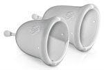 Набор из 2 прозрачных менструальных чаш Intimate Care Menstrual Cups - фото 160915
