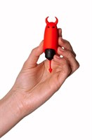 Красный вибростимулятор Devol Mini Vibrator - 8,5 см. - фото 1337811