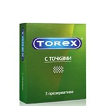 Текстурированные презервативы Torex  С точками  - 3 шт. - фото 162964