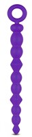 Фиолетовая анальная цепочка-елочка Silicone Beads - 24,6 см. - фото 162619