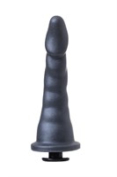 Черная насадка для страпона Axel - 17,5 см. - фото 163584